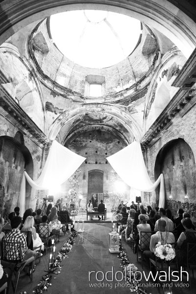 san jose el viejo wedding photographers- wedding ceremony in the ruins