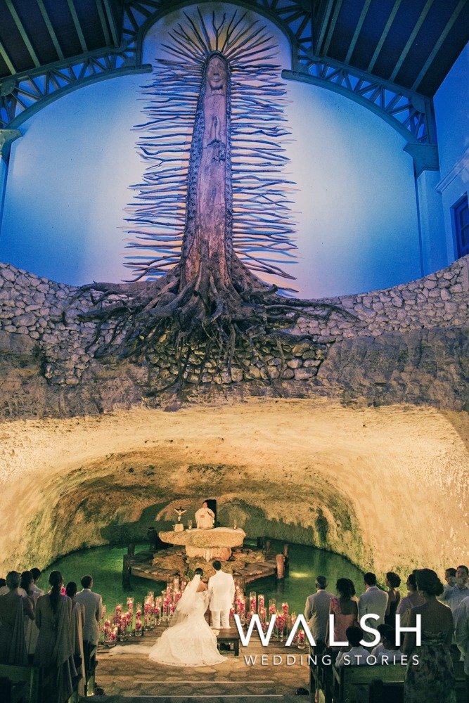 Guadalupe chapel for weddings in Xcaret park